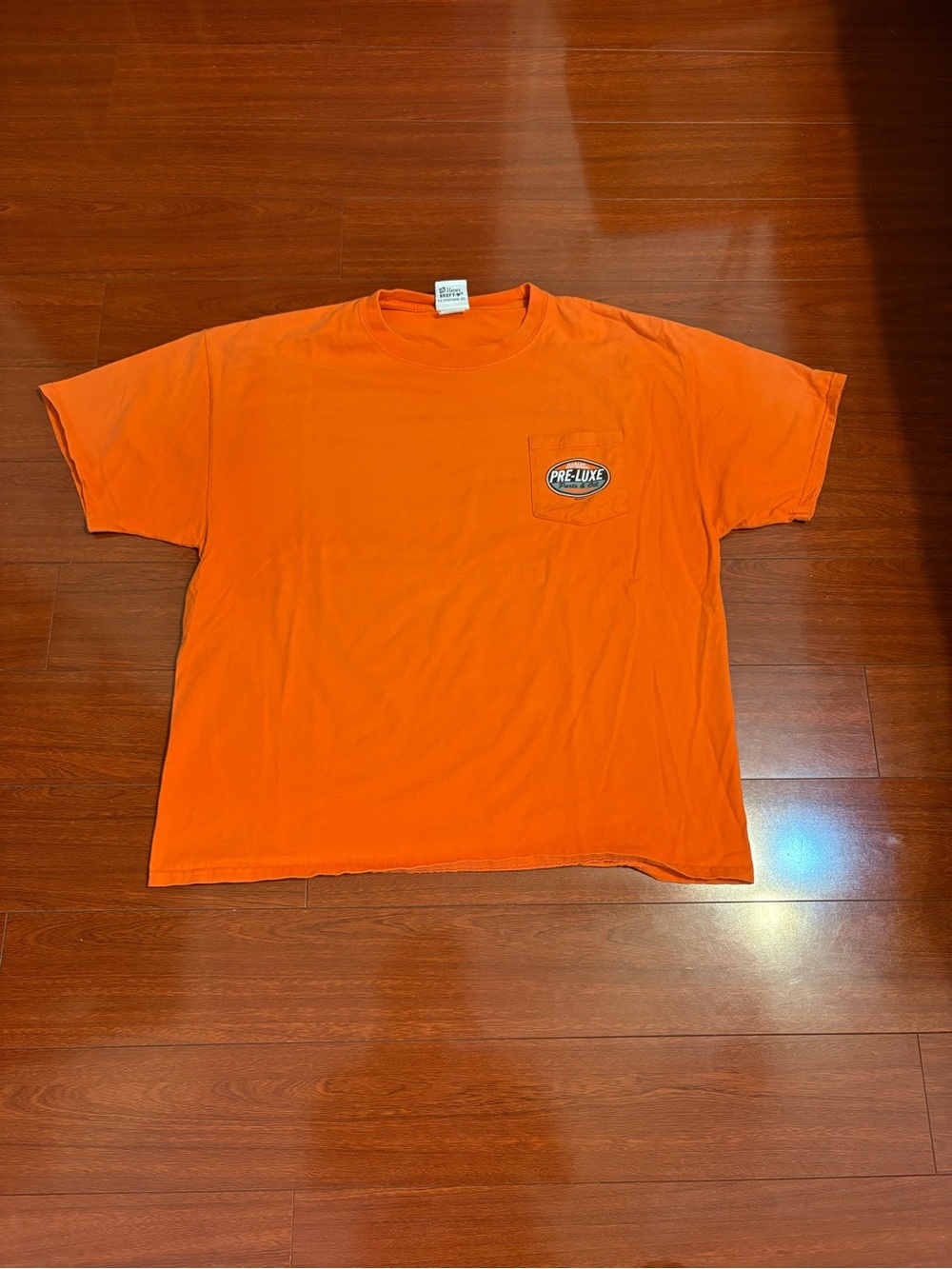 Men’s Vintage Harley Davidson Orange Graphic Short Sleeve Shirt Size XL Virginia